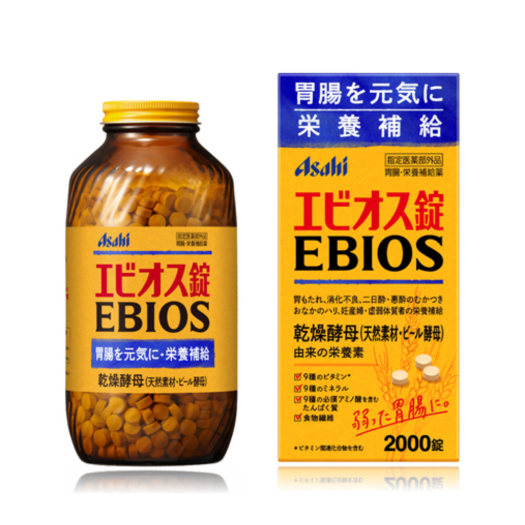 【日本代購】日本ASAHI EBIOS啤酒酵母錠2000錠