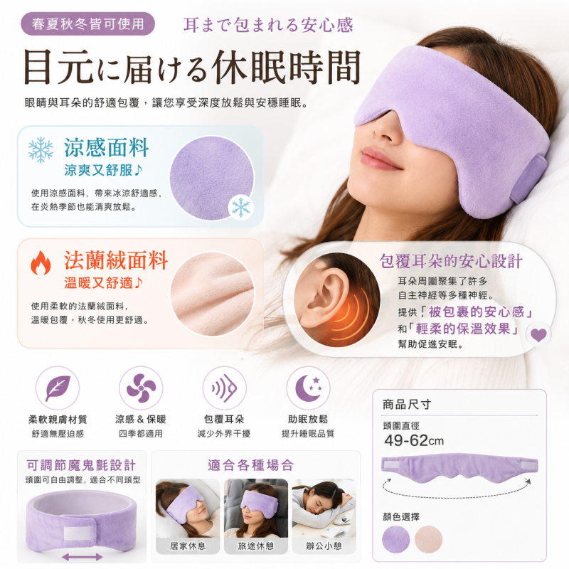 日本冷熱感包覆型眼罩