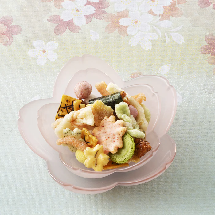 小倉山荘 十色のふき寄せ 春ひなた（専用手提袋付き）95g｜春季限定京都和風米菓