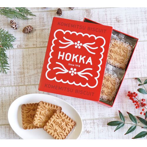 【日本限定】hokka 米蜜餅乾禮盒 12枚入｜金澤傳統米飴 × 玄米甘酒 × 無蛋奶配方 健康自然派點心