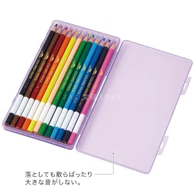 日本 Raymay 藤井 老師推薦 12色彩色鉛筆組｜透明筆盒｜幼兒園／國小美術用品｜入學必備