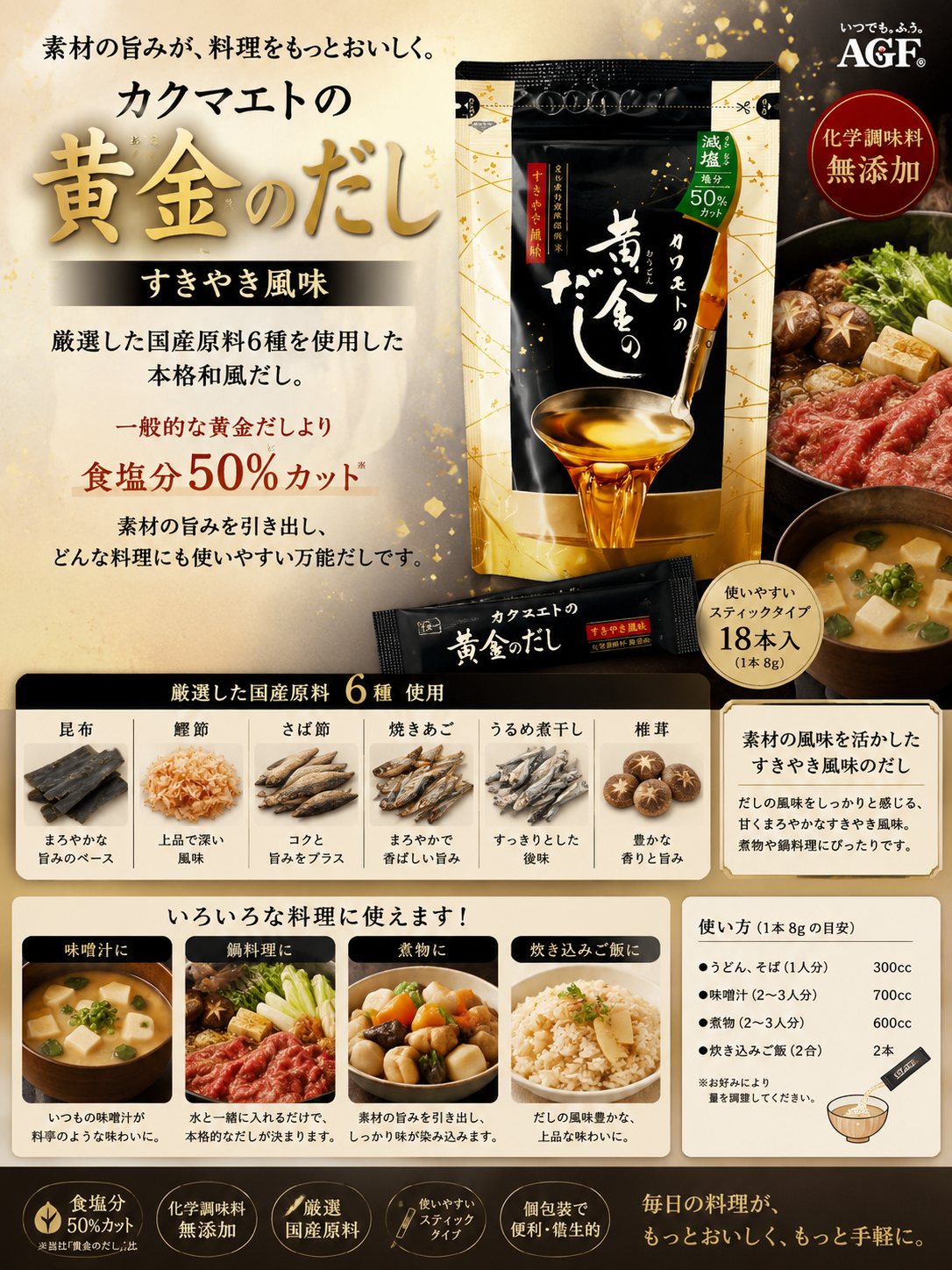 日本黄金のだし 減塩